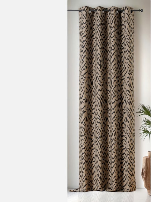 Rideau à Oeillets Tigre - Kiabi