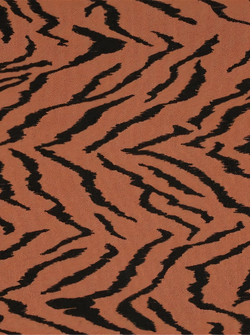 Rideau à Oeillets Tigre Terracotta - Kiabi