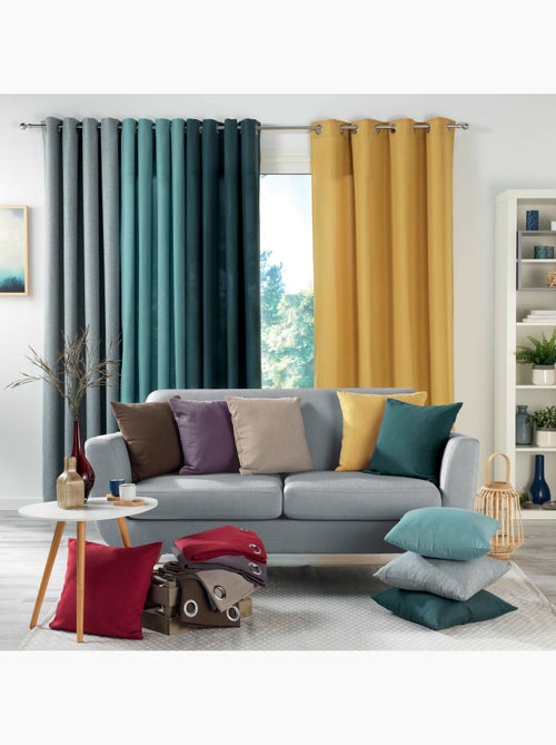 Rideau à Œillets – Tissé Uni – Méliane - Kiabi