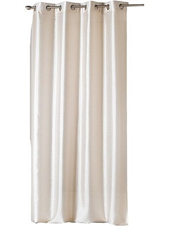 Rideau a oeillets tissu Shantung Shana