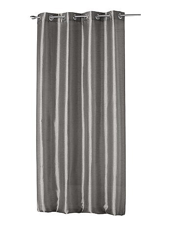 Rideau a oeillets tissu Shantung Shana