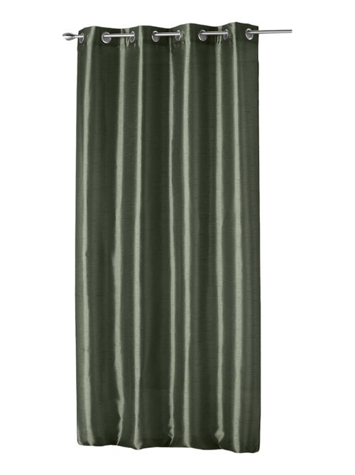 Rideau a oeillets tissu Shantung Shana - Kiabi