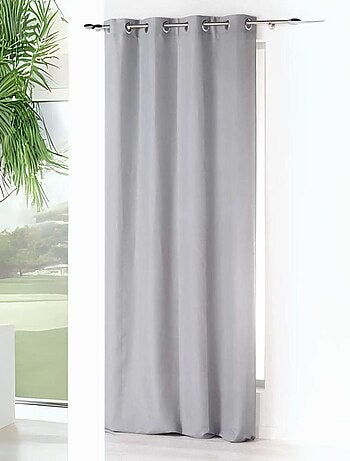 Rideau à oeillets uni