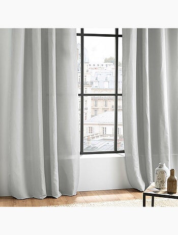 Rideau à oeillets uni