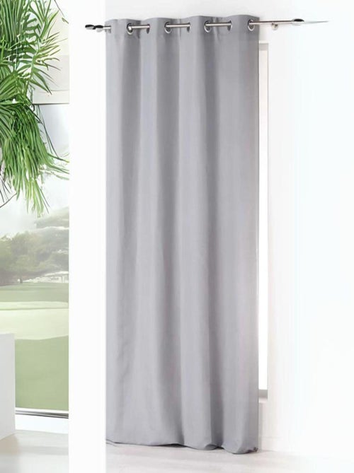 Rideau à oeillets uni - Kiabi