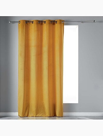 Rideau a oeillets velours 140 x 240 cm Velvetina Anthracite