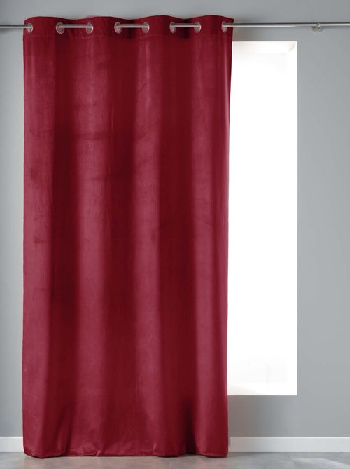 Rideau a oeillets velours Collection Velvetina - Kiabi