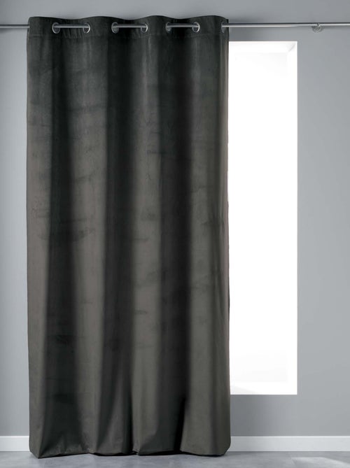 Rideau a oeillets velours Collection Velvetina - Kiabi