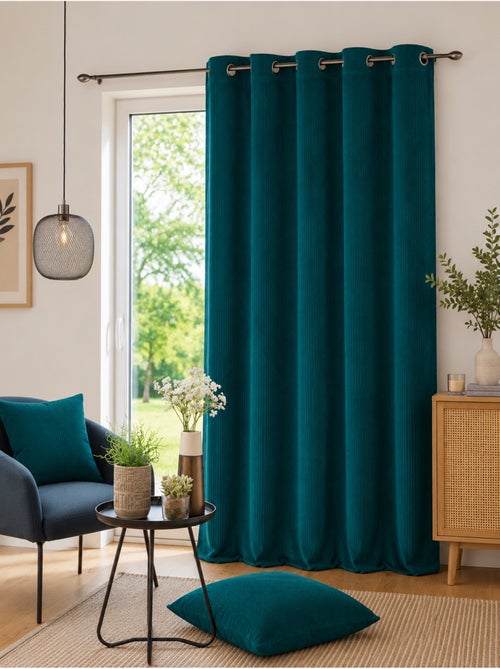 Rideau à Œillets Velours Côtelé Tendance - Kiabi