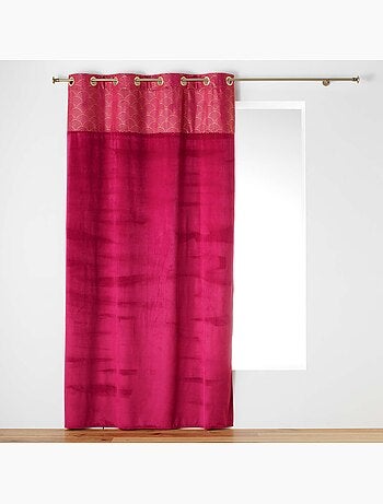 Rideau à oeillets velours Duchesse