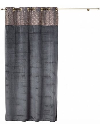 Rideau a oeillets velours duchesse
