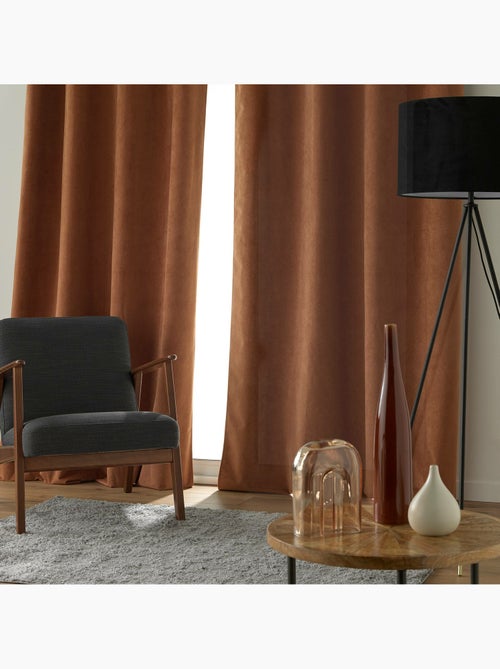 Rideau à œillets – Velours texturé – 100 % Occultant - Léonie - Kiabi
