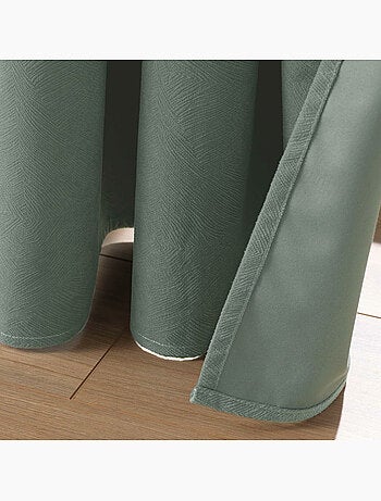 Rideau à œillets – Velours texturé – 100 % Occultant - Léonie
