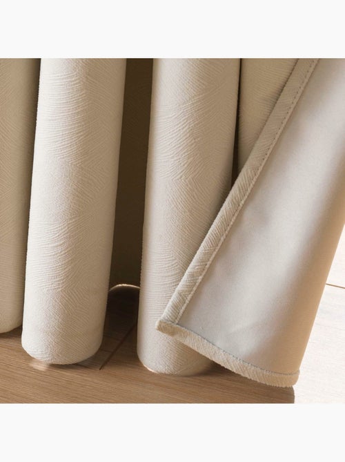 Rideau à œillets – Velours texturé – 100 % Occultant - Kiabi