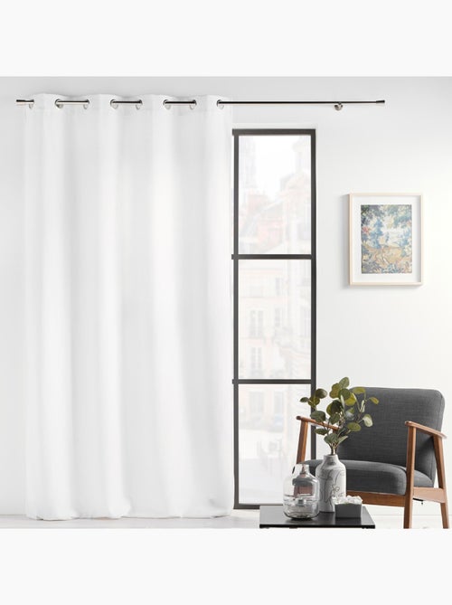 Rideau à Oeillets Verra Velours en relief - Kiabi