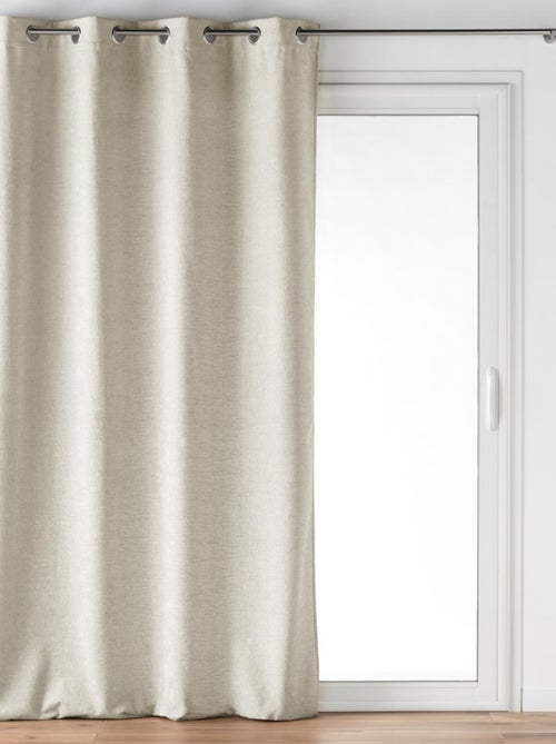 Rideau à Oeillets Verra Velours en relief - Kiabi