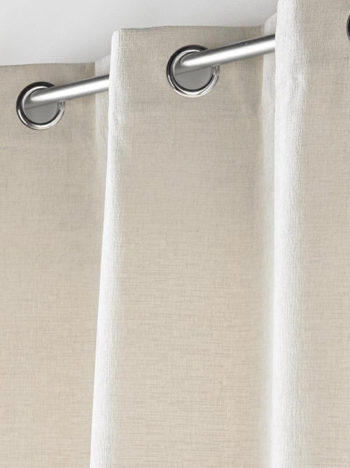 Rideau à Oeillets Verra Velours en relief - Kiabi