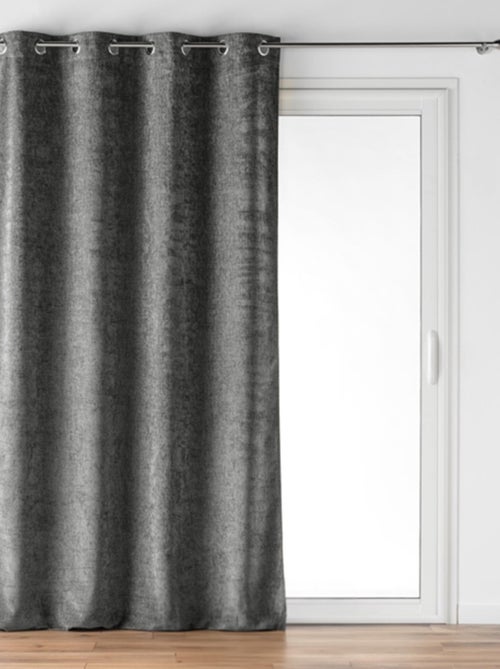 Rideau à Oeillets Verra Velours en relief - Kiabi