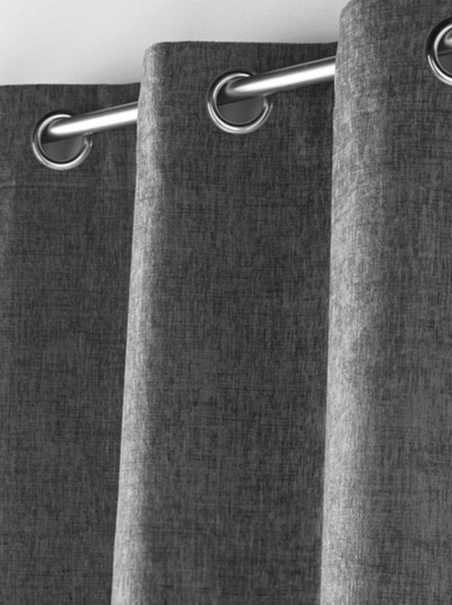 Rideau à Oeillets Verra Velours en relief - Kiabi