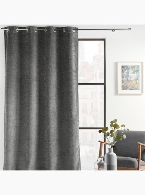 Rideau à Oeillets Verra Velours en relief - Kiabi