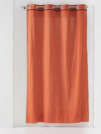 Rideau a oeillets voile coton lave Collection Lanette