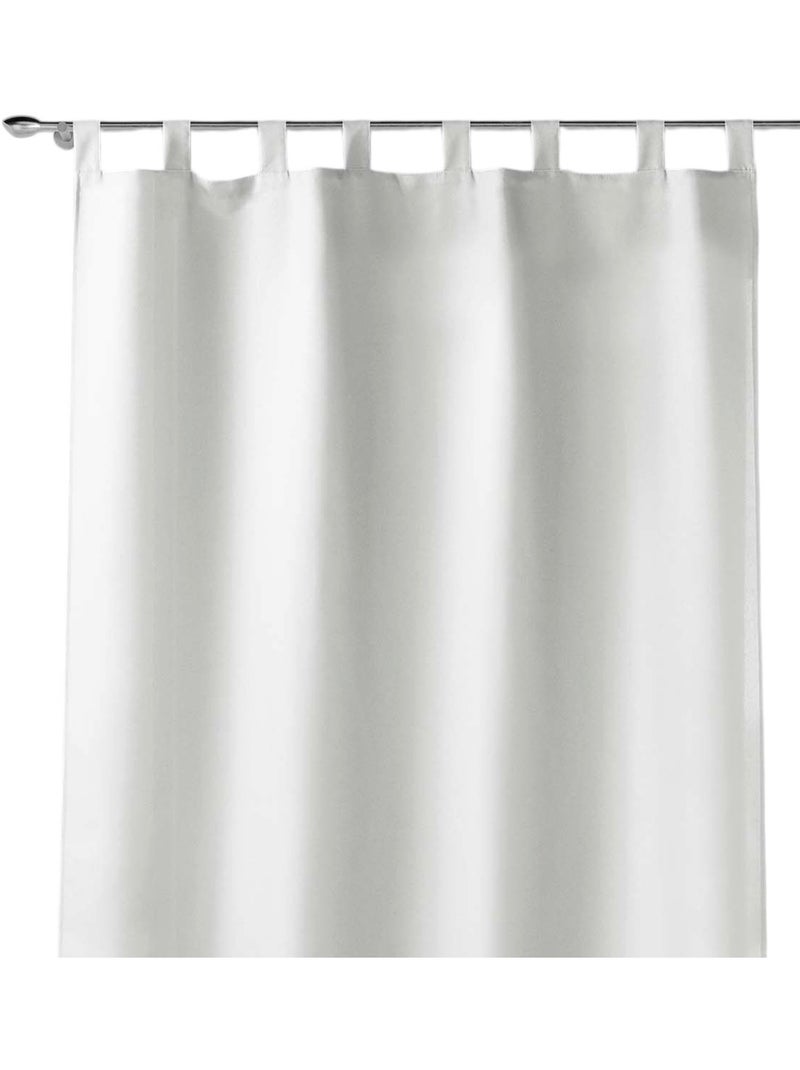 Rideau à passants Collection Uni Blanc - Kiabi