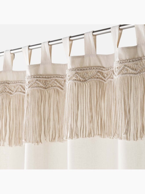 Rideau à passants en macramé - Kiabi Rideau à passants en macramé - Kiabi