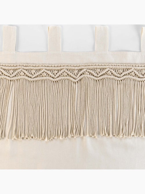 Rideau à passants en macramé - Kiabi Rideau à passants en macramé - Kiabi