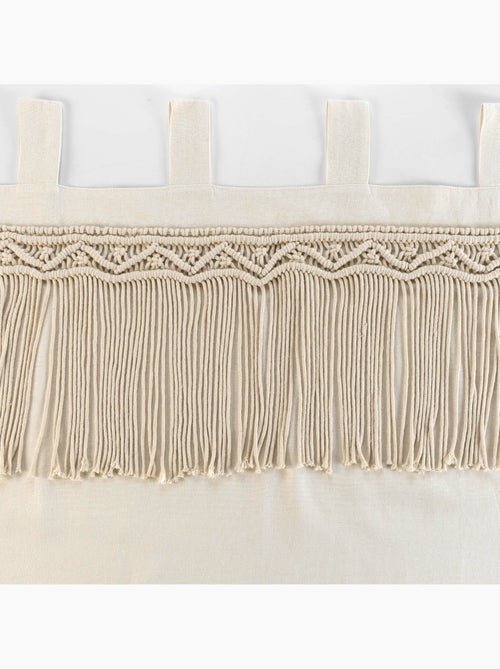 Rideau à passants en macramé - Kiabi Rideau à passants en macramé - Kiabi