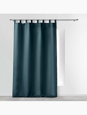 Rideau uni à 8 passants