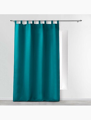 Rideau uni à 8 passants