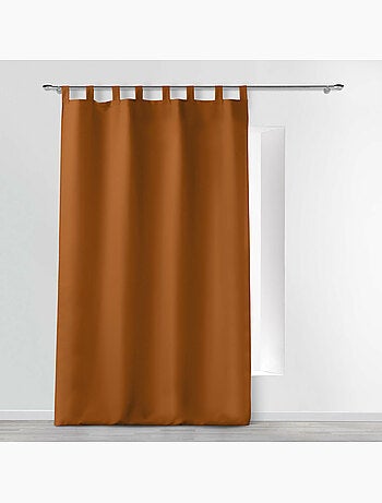 Rideau uni à 8 passants