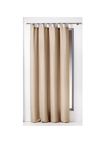 Rideau blanc à passants