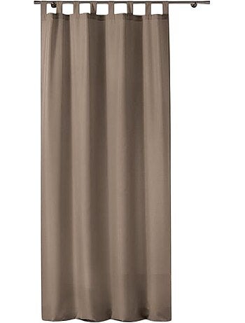 Rideau a passants polyester uni punchy
