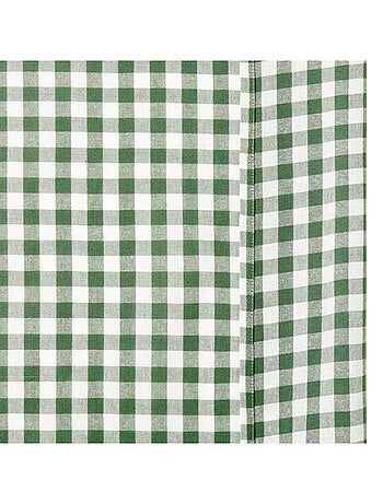 Rideau à passe-tringle en coton vichy