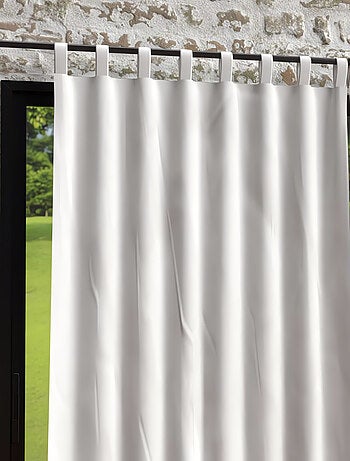 Rideau à pattes en microfibre lavée 135x250 cm BOHEME, par Soleil d'Ocre