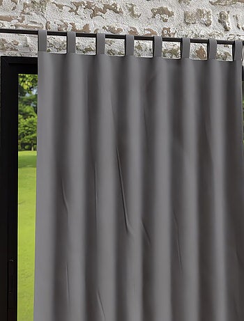 Rideau à pattes en microfibre lavée 135x250 cm BOHEME, par Soleil d'Ocre