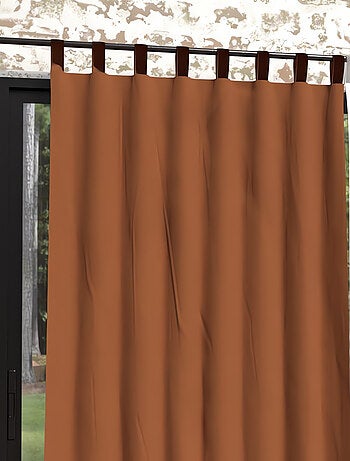 Rideau à pattes en microfibre lavée 135x250 cm BOHEME, par Soleil d'Ocre