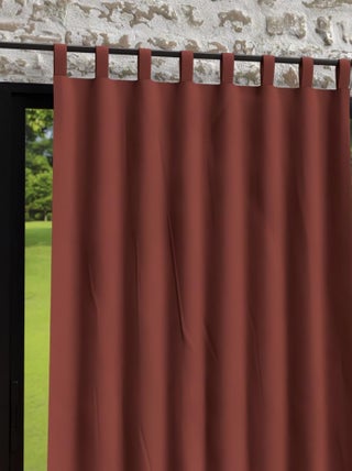Rideau à pattes en microfibre lavée 135x250 cm BOHEME, par Soleil d'Ocre