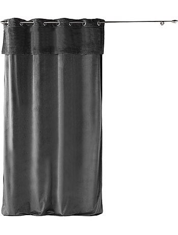 Rideau a poils doux 140 x 240 cm caresses rouge