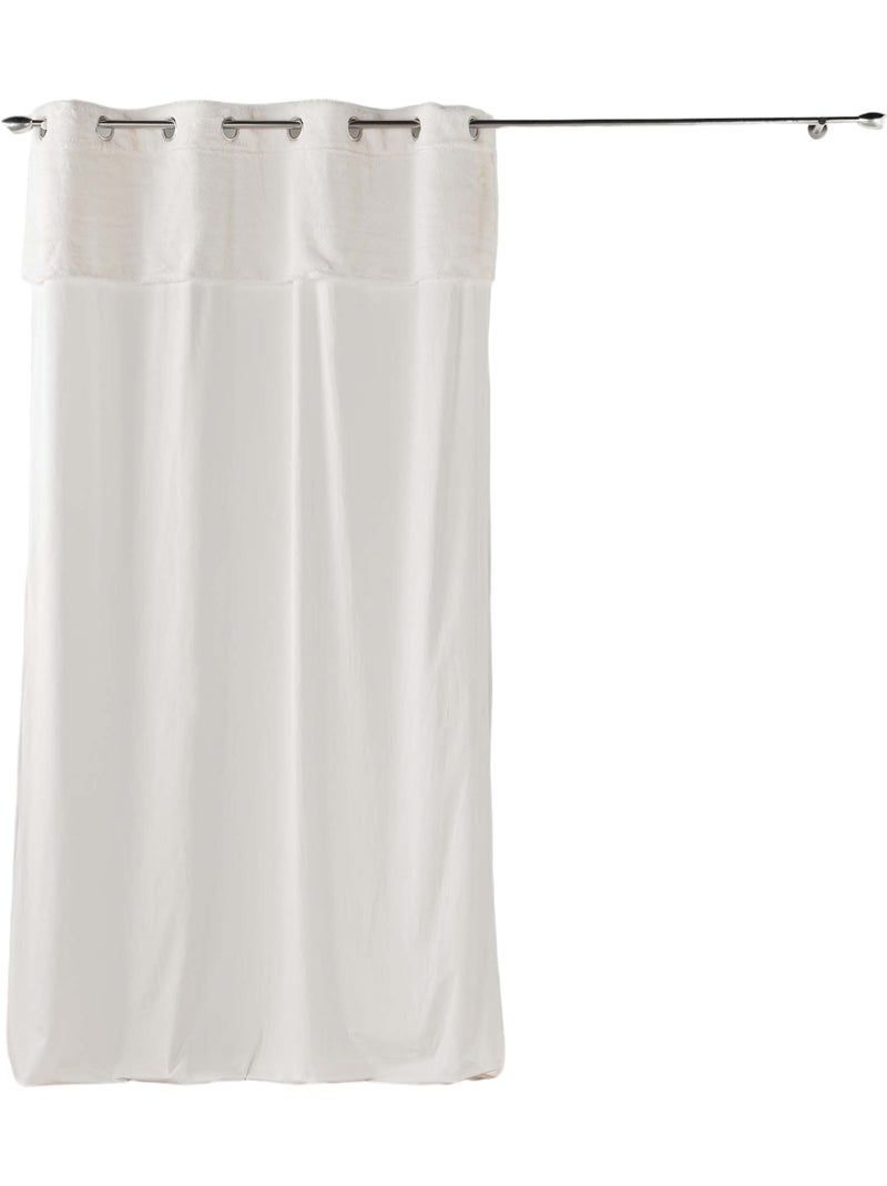Rideau a poils doux collection Caresses Rouge - Kiabi