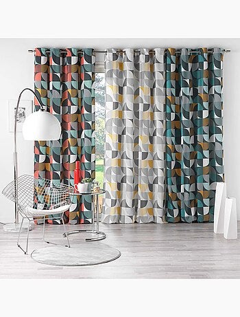 Rideau à tendance géométrique