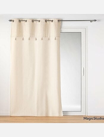 Rideau à top métallisé