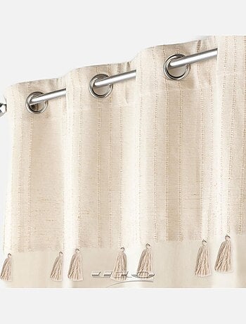 Rideau à top métallisé