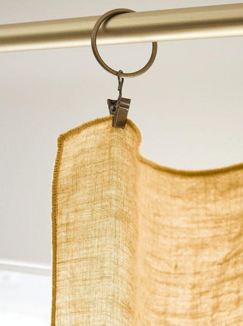 Rideau ajustable 140x270 en Lin lavé - Kiabi