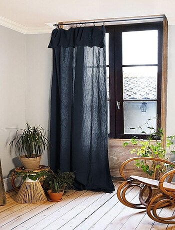 Rideau Ajustable 140x300 cm Gaze de Coton
