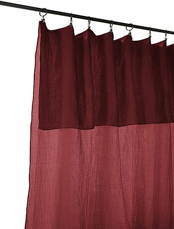 Rideau Ajustable 140x300 cm Gaze de Coton
