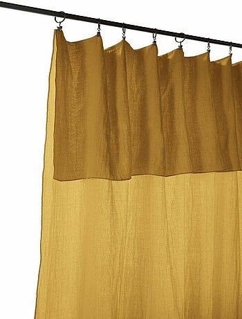 Rideau Ajustable 140x300 cm Gaze de Coton