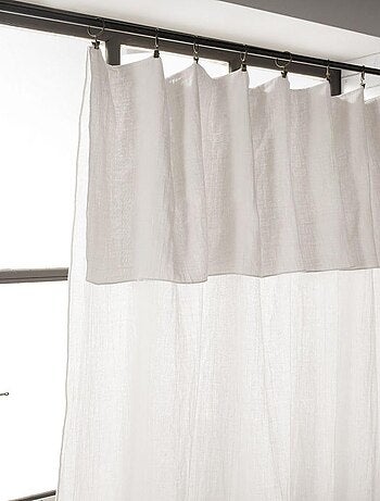 Rideau ajustable 140x300 en double Gaze de coton