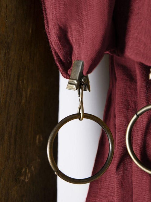 Rideau ajustable 140x300 en double Gaze de coton - Kiabi